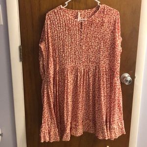 Free people floral mini dress
